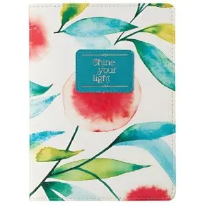 Journal - Faux Leather (Handy Size) - Orange Blossoms
